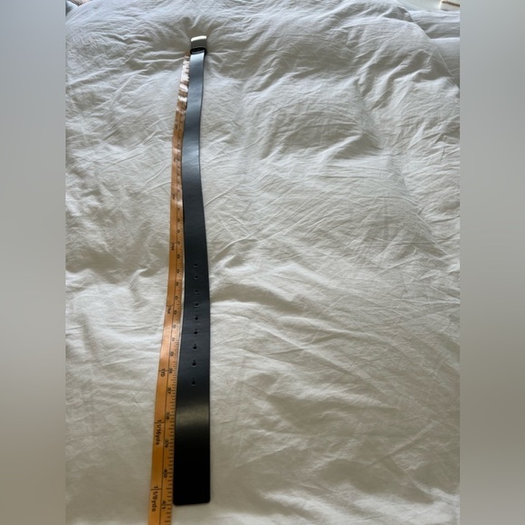 Paul Kehl Men's Leather Black Belt with Metal Buckle Dress & Formal 90 (US 36). - Picture 5 of 8